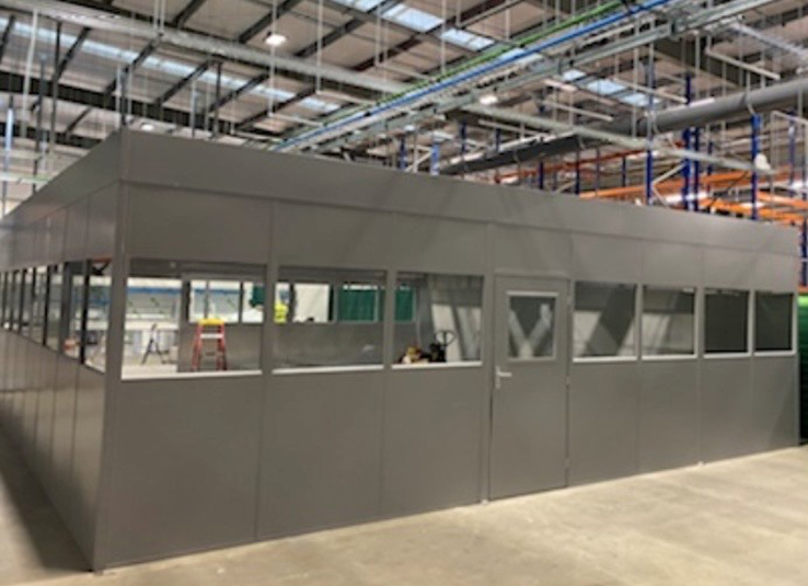 Double Skin Steel Partitioning Example 1